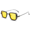 Retro Square Metal Frame Sunglasses Men Beach Outdoor Brand Designer Women's Sun Glasses Eyewear Shades Black Yellow Red UV400