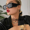 Retro Square Sunglasses Big Frames Rectangle Lens Eye Wear Fashion Brand Designer Outdoor Wear Gafas Oculos Sunglasses