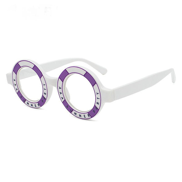 Round Anti Blue Light Blocking Glasses Women Men Optical Glasses Frame Prescription Spectacle Frames Computer Shades Unisex