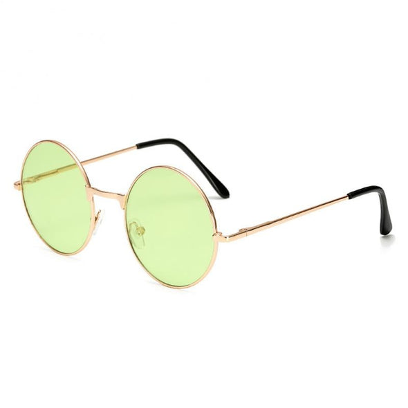 Round Steampunk Sunglasses Fashion Punk Metal Special-shaped Vintage Rap Hip-Hop Anti-UV400 Sunglasses