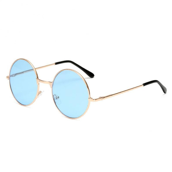 Round Steampunk Sunglasses Fashion Punk Metal Special-shaped Vintage Rap Hip-Hop Anti-UV400 Sunglasses