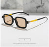 New Fashion Square Sunglasses For Women Men Vintage Brand Designer Punk Sun Glasses Clear Lens Mirror Eyeglasses UV400