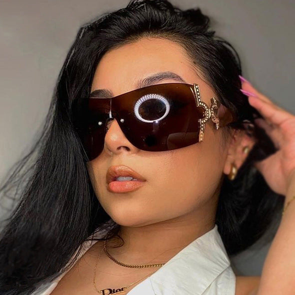 Rimless Sunglasses Women Luxury Brand Eyewear Women/Men Y2K Designer Glasses