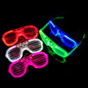 1Pc Led Glasses6 Color Glasses Shutter Shades Glow Sticks Led Party Glow In The Dark Supplies Favors Birthday Neon Party Toys