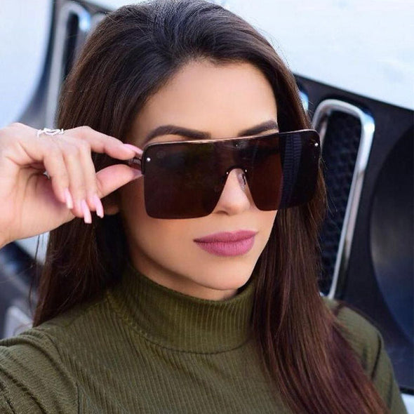 Luxury Square Oversized Sunglasses Woman Gradient Vintage Sun Glasses Female Outdoor Shades Driver Oculos De Sol UV400 Eyewear