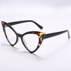 New Cat Eye Computer Glasses Women Anti Blue Light Triangle Optical Frames Fashion Eyewear Leopard Red Spectacle Eyeglasses