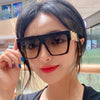 Oversized Square Sunglasses Women Luxury Brand Sunglasses   Gradient Mirror Glasses Lentes