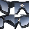 Crystal Oversized Women Square Sunglasses Trending Men Shades UV400