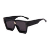 Crystal Oversized Women Square Sunglasses Trending Men Shades UV400