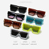 Crystal Oversized Women Square Sunglasses Trending Men Shades UV400