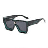 Crystal Oversized Women Square Sunglasses Trending Men Shades UV400