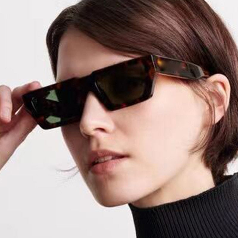 Fashion Small Rectangle Jelly Gray Sunglasses Women Shades UV400 Retro –  Jollynova