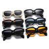 Square Men Trending Gradient Sunglasses Shades UV400 Retro Polygon Women Orange Sun Glasses