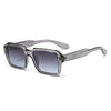 Vintage Square Women Sunglasses Fashion Double Color Men Trending Punk Rivets Gradient Sun Glasses Shades UV400