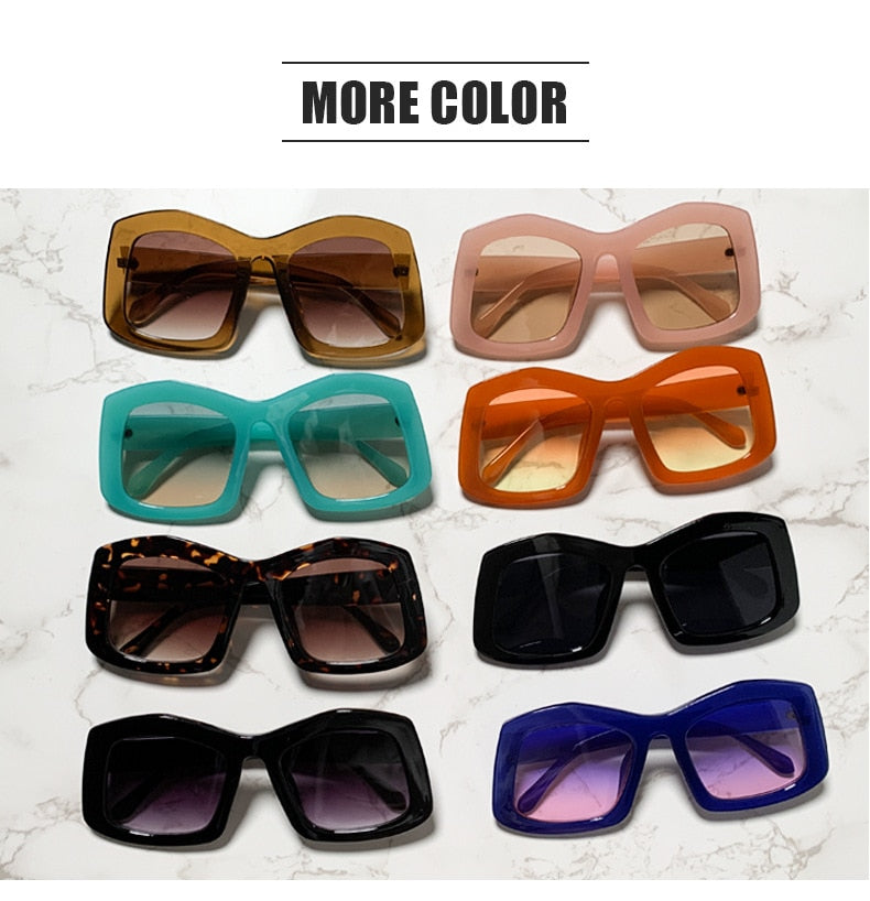 New Square Sunglasses Women Men Fashion Luxury Brand Sunglass Female gafas  de sol okulary UV400 Vintage Oversize Sun Glasses