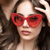 Oversized Sunglasses Women Cateye Eyewear For Women/Men High Quality Glasses Women Mirror Gafa