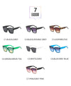 Brand Designer Sunglasses Women Vintage Black Mirror Sun Glasses For Fashion Big Frame Glasses Gradient Sun Glasses Female UV400