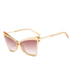 Sexy Women's Cat Eye Triangle Sunglasses Metal Fashion Sunglasses