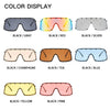 One Piece Full Rivet Shield Sunglasses For Women Luxury Brand Alloy Oversized Sexy Sun Glasses Men Retro Hip Hop Mirror Shades