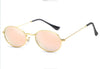 Small Oval Mirror Sunglasses For Women Pink Luxury  Men Brand Designer Eyewear Shades Ladies Alloy Sun Glasses UV400 Eyegla