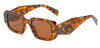 Small Polygon Rectangle Women Sunglasses Fashion Retro Brand Designer Square Sun Glasses Men Classic White Glasses
