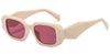 Small Polygon Rectangle Women Sunglasses Fashion Retro Brand Designer Square Sun Glasses Men Classic White Glasses