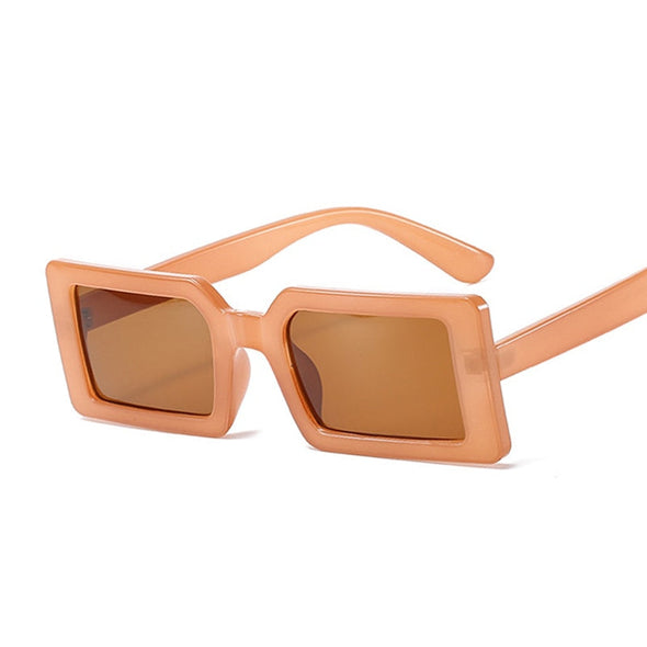 Small Rectangular Women's Sunglasses Retro Brand Designer Sun Glasses Square Vintage Zonnebril Dames Lenses Decorative