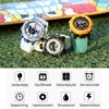 Sport Watches Waterproof JOLLYNOVA Male Clock Digital LED Display Quartz Analog Stopwatch Fashion Green Orange Clock 8058 Men Watch