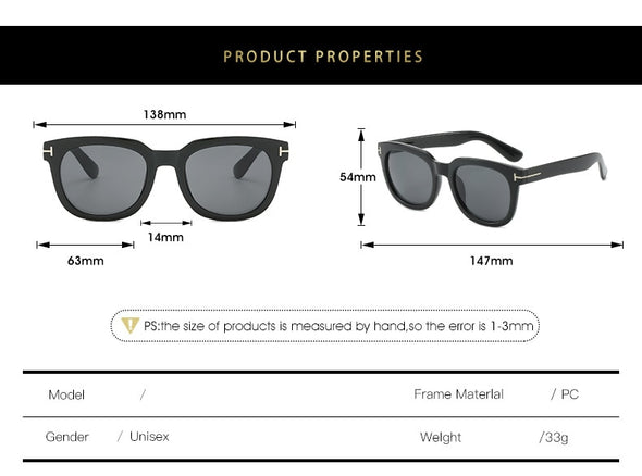Square James Bond Sunglasses 2022 Fashion Men Women Brand Designer Vintage Black Frame Sun Glasses UV400 Eyewear