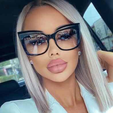 Square Oversized Cat Eye Sunglasses 2023 Fashion Women Shades Trending Men Gradient Sun Glasses Shades UV400 Glasses Goggles