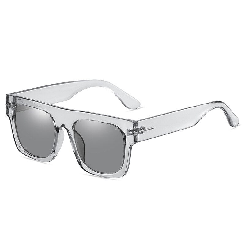Gradient Square Sunglasses Men Women 2023 Trendy Vintage Brand