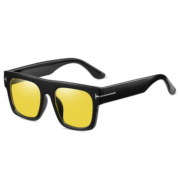 2023 Brand Designer Gradient Vintage Square Sunglasses For Men
