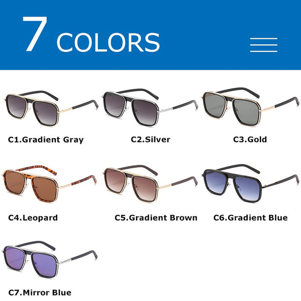 Square Sunglasses Men Luxury Brand Designer Vintage Anti Glare Driving Mirror Sun Glasses Female UV400 Trending Goggles 2022