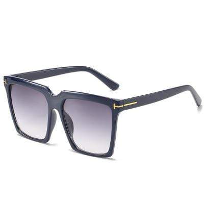 Square Sunglasses Women Men  Oversize TF Black Gradient Glasses
