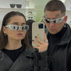 Steampunk Fashion Goggle Women Sunglasses 2023 Female Men Punk Sun Glasses Vintage Shades Eyewear Lady Rideing Eyeglasses M01