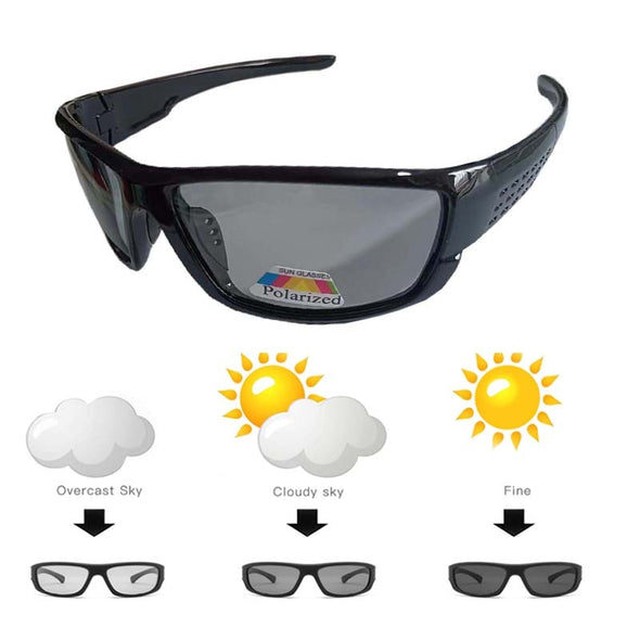 Black Plastic Polarized Sunglasses Men Outdoor Sports Sun Glasses Fishing Cycling Eyewear Male Designer Goggles UV400