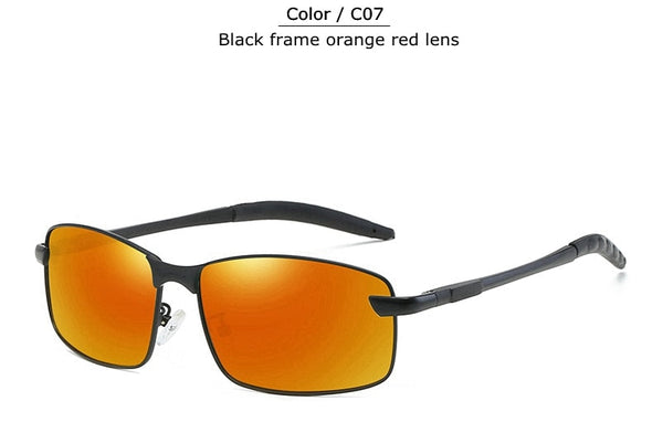 Classic Aluminum Sunglasses Men's brand designer Polarized Coating Lens Square Men Driving Sun Glasses