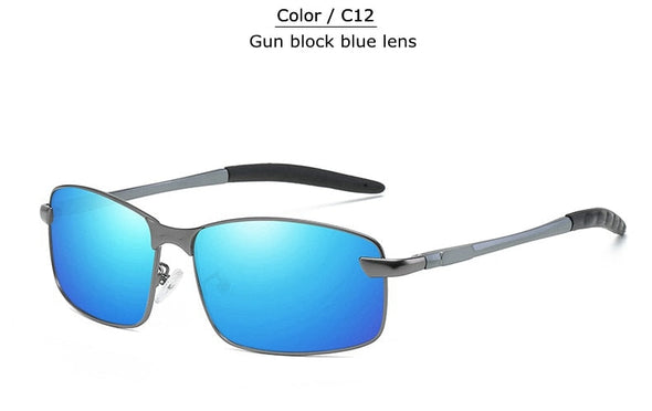 Classic Aluminum Sunglasses Men's brand designer Polarized Coating Lens Square Men Driving Sun Glasses