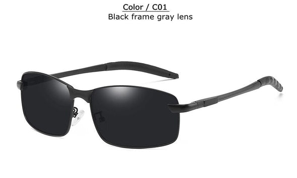 Classic Aluminum Sunglasses Men's brand designer Polarized Coating Lens Square Men Driving Sun Glasses