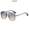 Classic Punk Sunglasses Women Fashion Square UV400 Gradient Lens Men Vintage Brand Design Metal Frame Glasses
