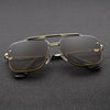 Classic Punk Sunglasses Women Fashion Square UV400 Gradient Lens Men Vintage Brand Design Metal Frame Glasses