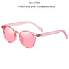 New Ultralight TR90 Polarized Sunglasses Men Women Driving Round Pink Shades Vintage Sun Glasses