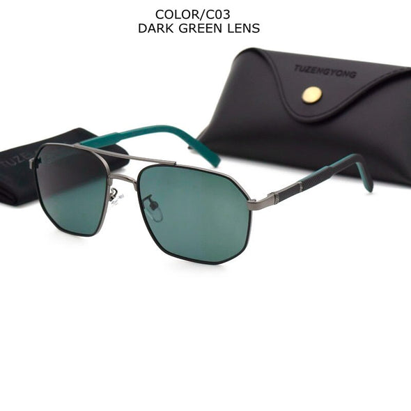 Classic Polarized Sunglasses Women Brand Design Hexagon Alloy Frame+ Rubber Temples Men Glasses UV400 protection