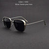 Classic Steampunk Sunglasses Fashion Men Women Brand Designer Vintage Square Metal Frame Sun Glasses High Quality