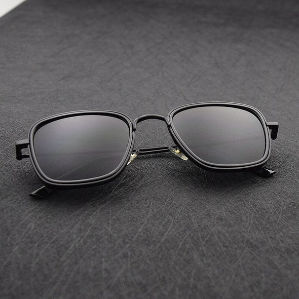 Classic Steampunk Sunglasses Fashion Men Women Brand Designer Vintage Square Metal Frame Sun Glasses High Quality