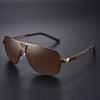 Top Quality Square Retro Photochromic Aluminum Sunglasses Men Polarized Driving Women Sun Glasses For Men Brown