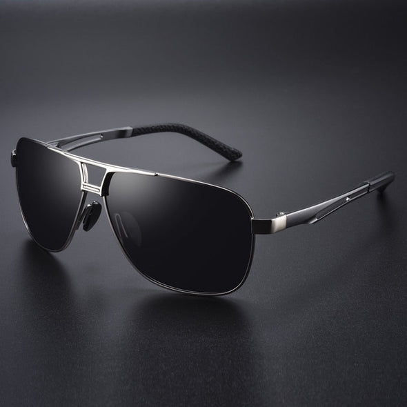 Top Quality Square Retro Photochromic Aluminum Sunglasses Men Polarized Driving Women Sun Glasses For Men Brown