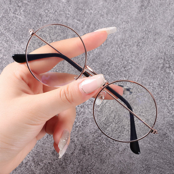 Trends Office Cat Eye Anti Blue Light Glasses Women Blue Blocking Computer Goggles Oversized Big Size Eyeglasses Alloy Frame