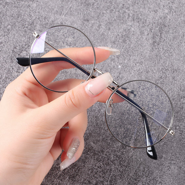 Trends Office Cat Eye Anti Blue Light Glasses Women Blue Blocking Computer Goggles Oversized Big Size Eyeglasses Alloy Frame