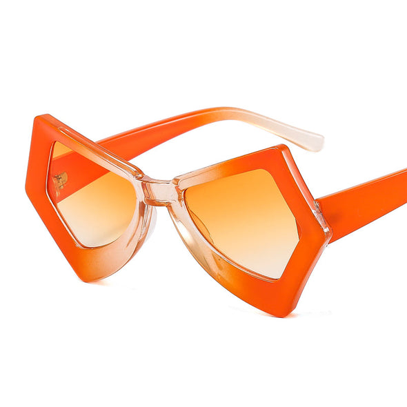 Trendy Irregular Sunglasses Women Men UV400 Punk Sun Glasses Personality Shades Fashion Eyewear Colorful Eyeglasses